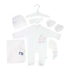 ست بیمارستانی 7 تیکه مادرکر Mothercare طرح خرگوش کالسکه سوار