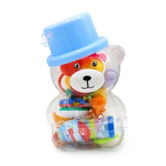 ست جغجغه خرس کلاه کج آبی