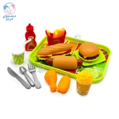 ست سینی برشی همبرگر روی تویز Roy Toys 8818