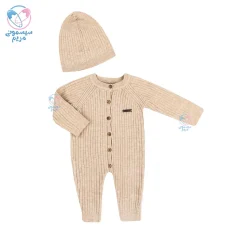 سرهمی بافت کبریتی و کلاه بیبی میو Baby Mio 4041