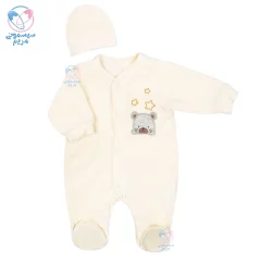 سرهمی مخمل طرح خرس فلکسی Flexi 214163 شیری