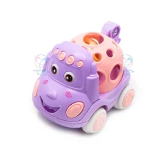 ماشین جغجغه‌ای و سیلیکونی 6671-1 بنفش