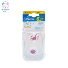 پستانک 2 عددی 6 تا 18 ماه دکتر براون Dr.brown’s دایناسور و سیاره