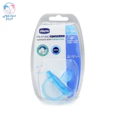 پستانک تکی سیلیکونی 0 تا 6 ماه چیکو Chicco آبی