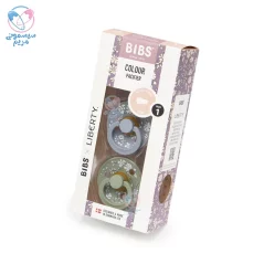 پستانک گلدار دو عددی 0 تا 6 ماه بیبز Bibs سبز آبی