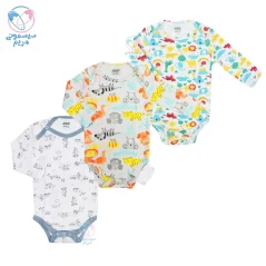 پک زیر دکمه آستین بلند سه عددی ماماس اند پاپاس Mamas&Papas طرح جنگل