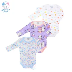 پک زیر دکمه آستین بلند سه عددی ماماس اند پاپاس Mamas&Papas طرح پیشی