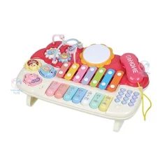 پیانو موزیکال چراغدار سوببر Sobebear 512 قرمز