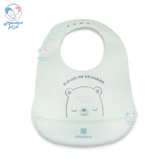 پیشبند سیلیکونی کیکابو Kikkaboo محفظه دار خرس سبز