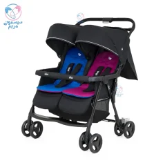 کالسکه دوقلو جویی ایر تویین Joie Air Twin بنفش سرمه‌ای