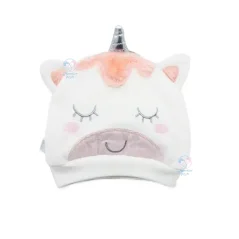 کلاه مخمل پاپو Papo طرح یونیکورن سفید